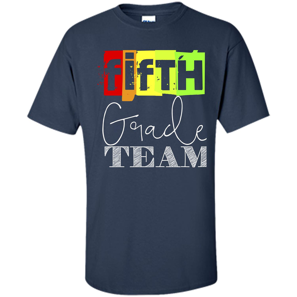 Fifth Grade Team T-shirt School Day T-shirt Navy