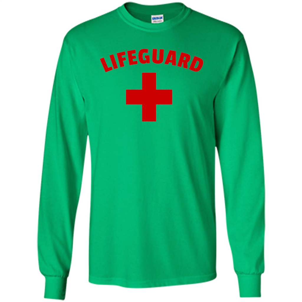 Certified Lifeguard White Red T-shirt Irish Green
