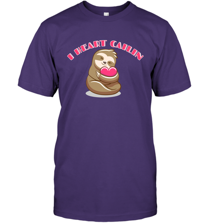 I Heart Cailin Sloth Shirt T-Shirt T-Shirt Purple