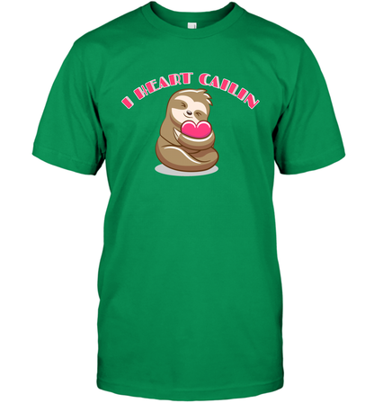 I Heart Cailin Sloth Shirt T-Shirt T-Shirt Irish Green