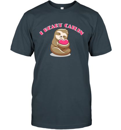 I Heart Cailin Sloth Shirt T-Shirt T-Shirt Charcoal