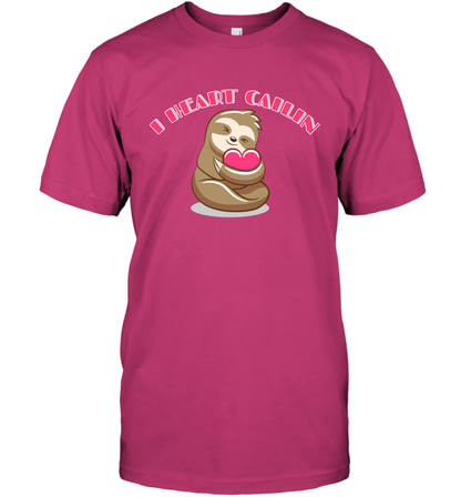 I Heart Cailin Sloth Shirt T-Shirt T-Shirt Heliconia