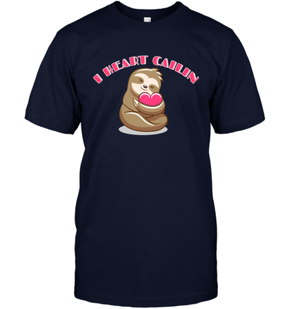 I Heart Cailin Sloth Shirt T-Shirt T-Shirt Navy