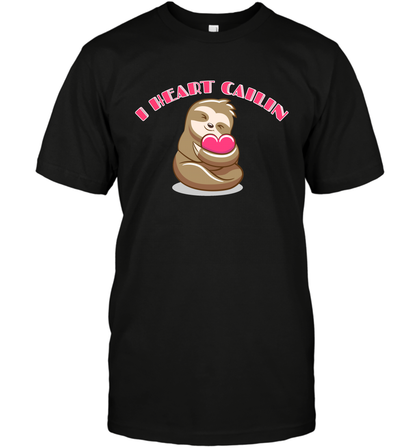 I Heart Cailin Sloth Shirt T-Shirt T-Shirt Black