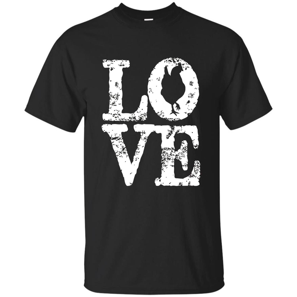 Chickens T-shirt I Love Chickens T-Shirt Black