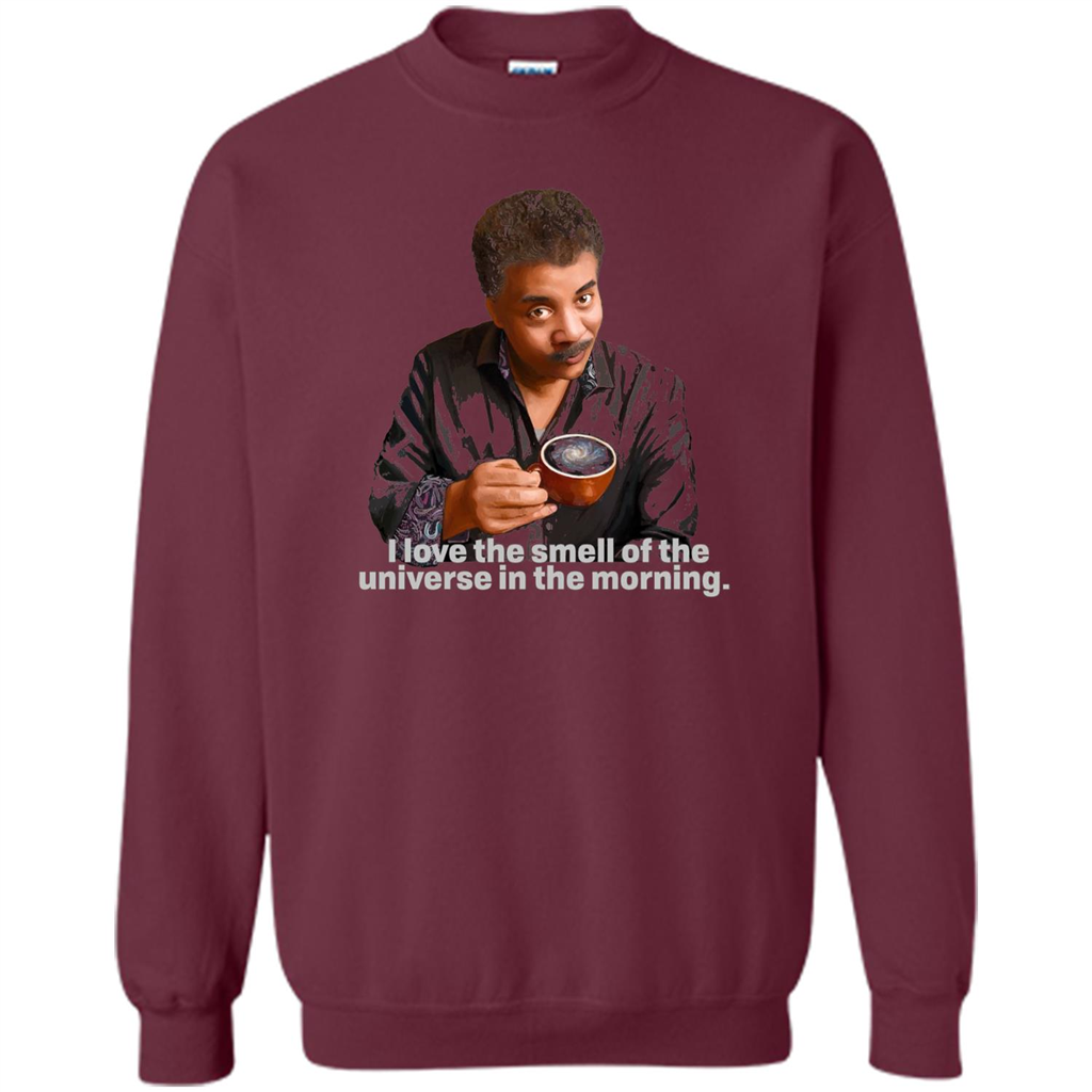Neil Degrasse Tyson I Love The Smell Of The Universe T-Shirt Maroon