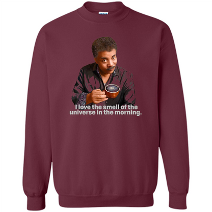 Neil Degrasse Tyson I Love The Smell Of The Universe T-Shirt Maroon