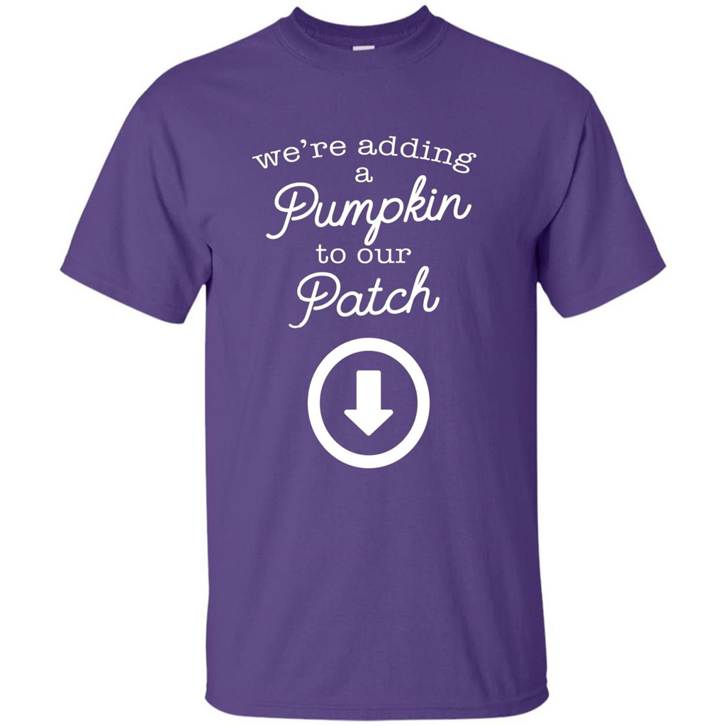 Halloween Maternity Costume Autumn Pumpkin Patch T-Shirt Purple