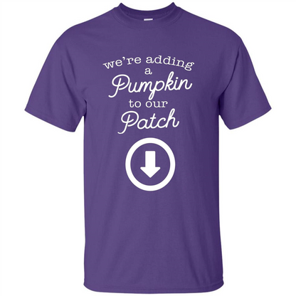 Halloween Maternity Costume Autumn Pumpkin Patch T-Shirt Purple