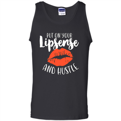 Make Up T-shirt Put On Your Lipsense And Hustle Black