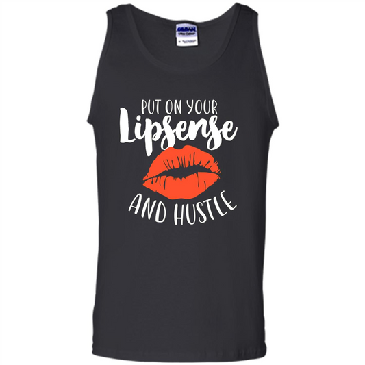 Make Up T-shirt Put On Your Lipsense And Hustle Black
