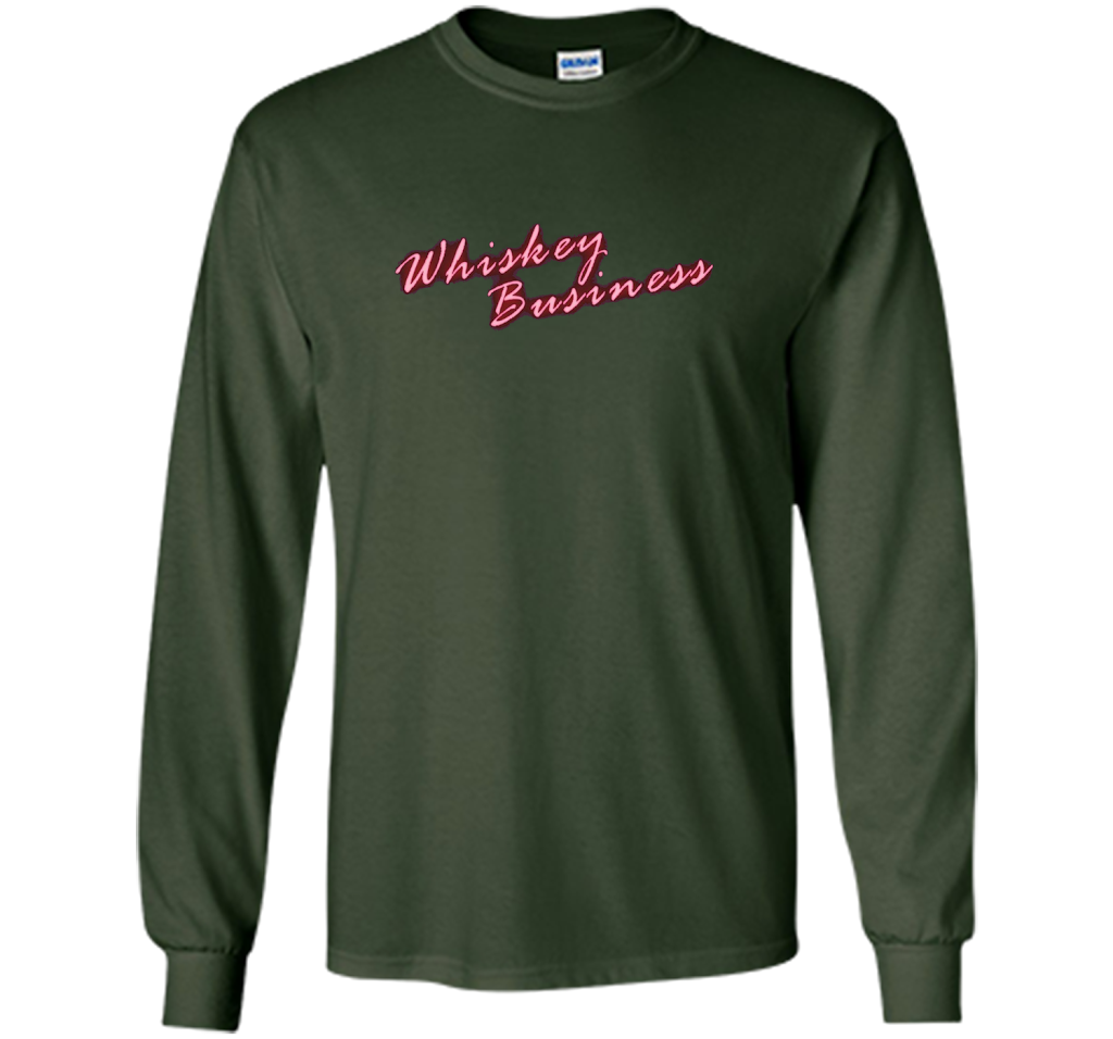 Whiskey Business Drinking 80's T-shirt shirt Forest Green