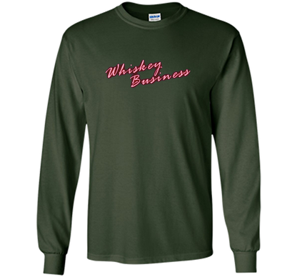 Whiskey Business Drinking 80's T-shirt shirt Forest Green