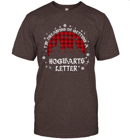 I'm Dreaming Of Getting A Hogwarts Letter Harry Potter T-Shirt T-Shirt Dark Chocolate