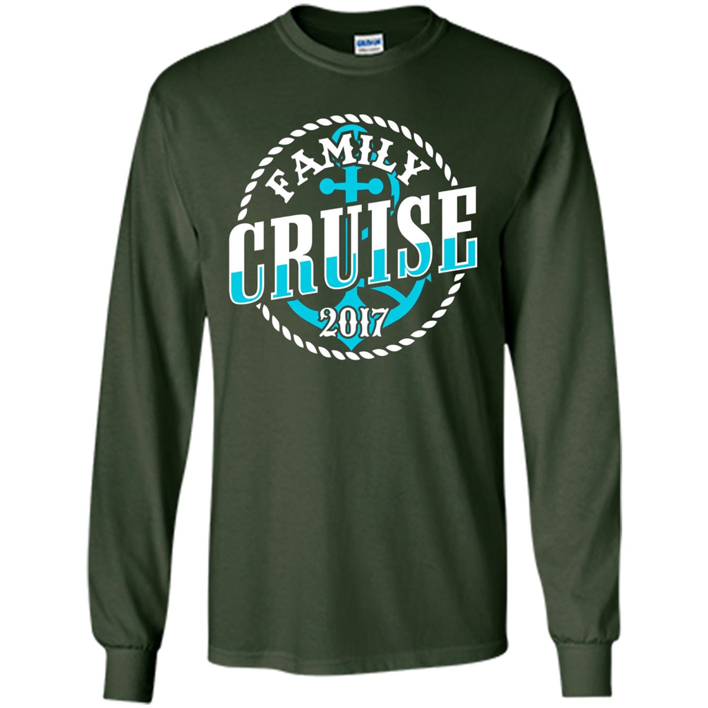 Family Cruise 2017 T-shirt Summer Vacation T-shirt Forest Green