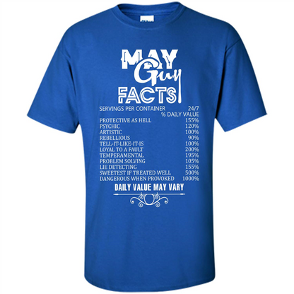 May Guy Facts T-shirt Royal