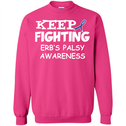 Cancer Awareness T-shirt Keep Fighting Erb’s Palsy Awareness Heliconia
