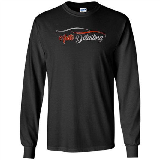 Auto Detailing Shirt Red And Black Orange