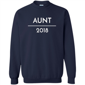 Pregnancy Announcement T-shirt Aunt 2018 T-shirt