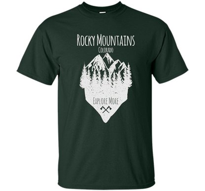 PREMIUM Rocky Mountains, Colorado - Souvenir T-Shirt t-shirt Forest Green