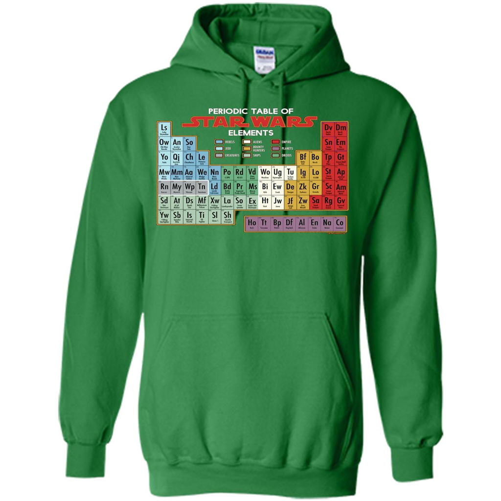Movie T-shirt Periodic Table of Elements Graphic T-Shirt Irish Green
