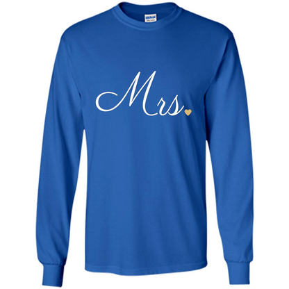Mrs. Wedding T-shirt Royal