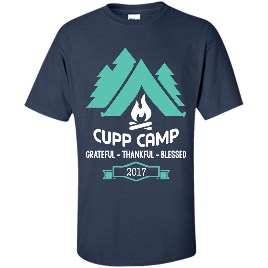 Camping T-shirt Cupp Camp Grateful - Thankful - Blessed 2017 Navy
