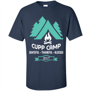 Camping T-shirt Cupp Camp Grateful - Thankful - Blessed 2017