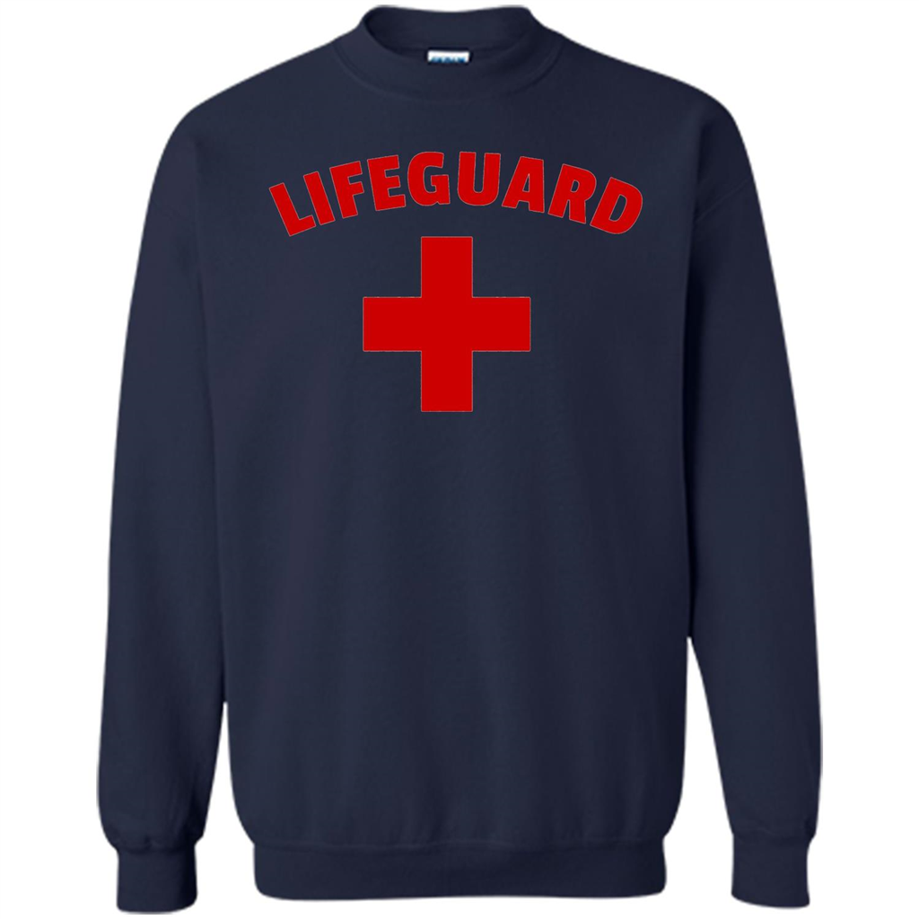Certified Lifeguard White Red T-shirt Navy