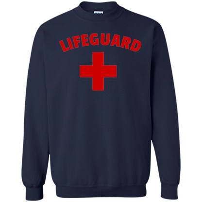 Certified Lifeguard White Red T-shirt Navy