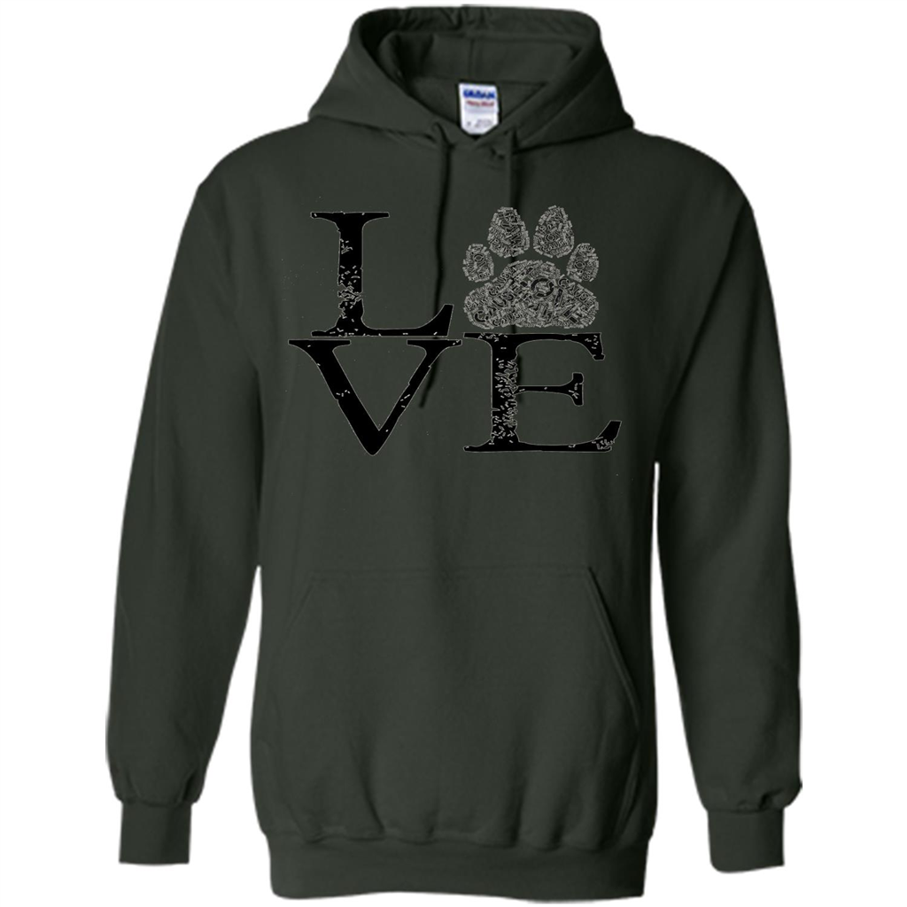 Paw T-shirt Animal Lover T-shirt Forest Green