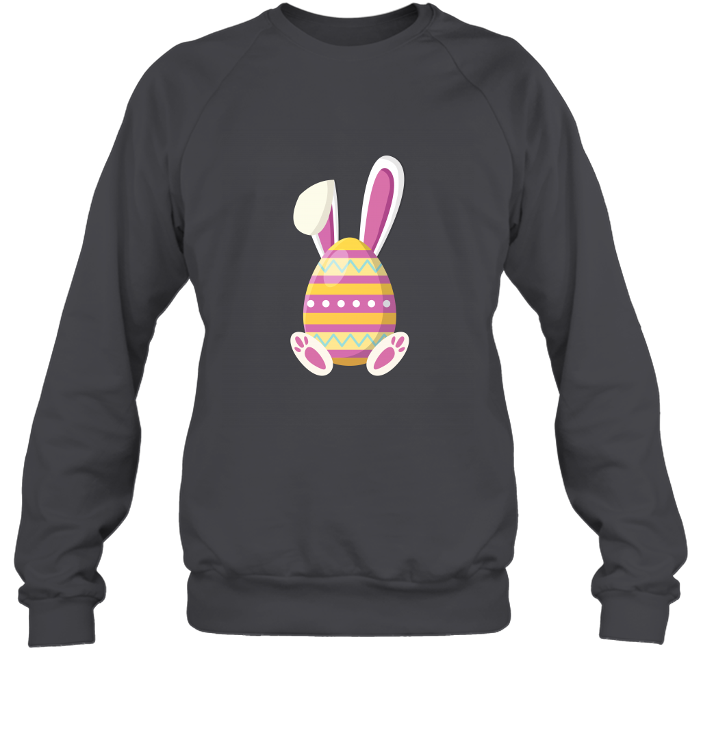 Easter Day Egg Rabbit Shirt Sweatshirt Dark Heather