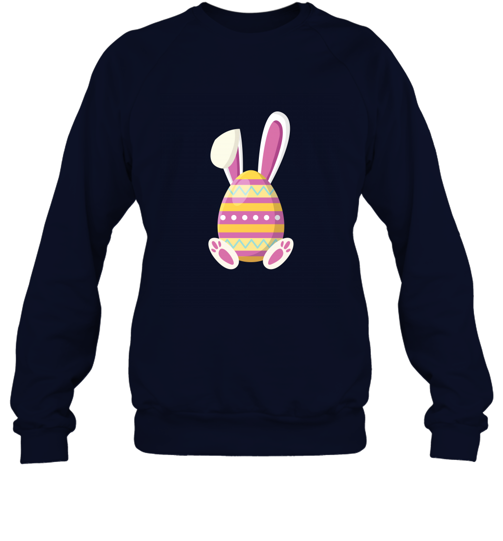 Easter Day Egg Rabbit Shirt Sweatshirt Navy