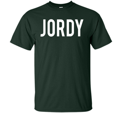 Jordy T Shirt - Cool new funny name fan cheap gift tee shirt Forest Green