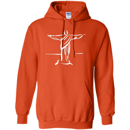 Brazil Christ The Redeemer - Cristo Redentor Brasil T-shirt Orange
