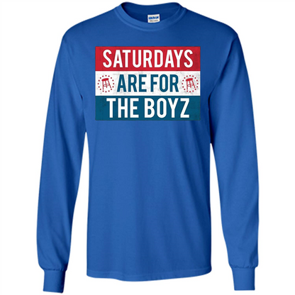 Saturdays Are For The Boyz T-shirt Royal