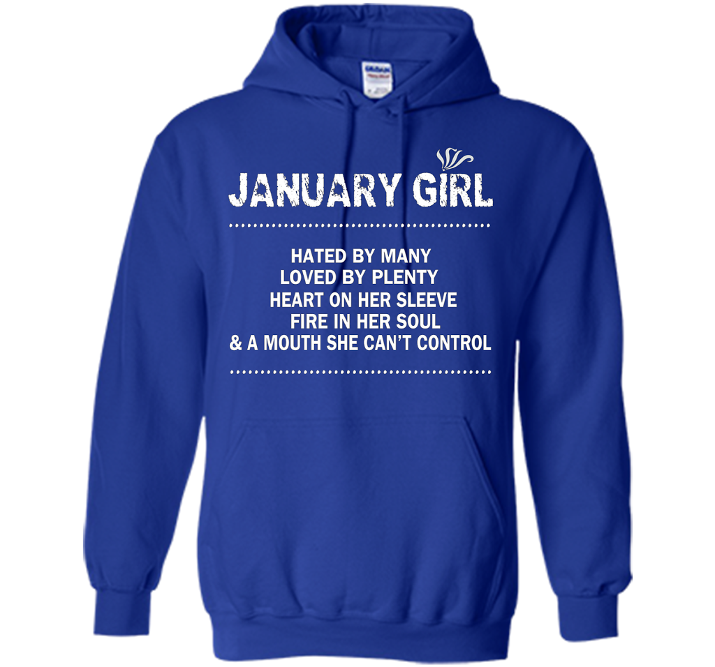 January Girl Hated By Many Loved By Plenty T-shirt Royal