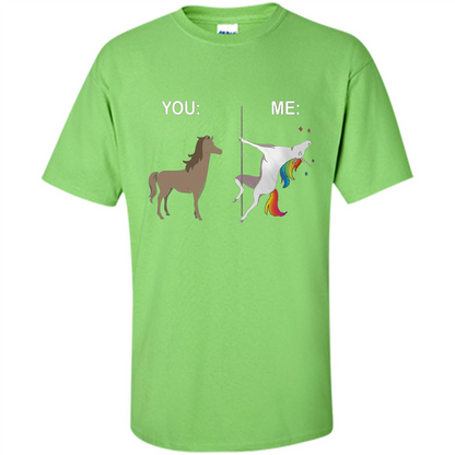 Cute Unicorn You And Me T-shirt Lime