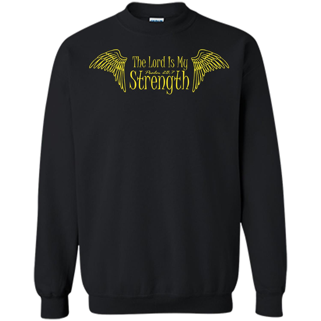 Christian T-shirt The Lord Is My Strength Black