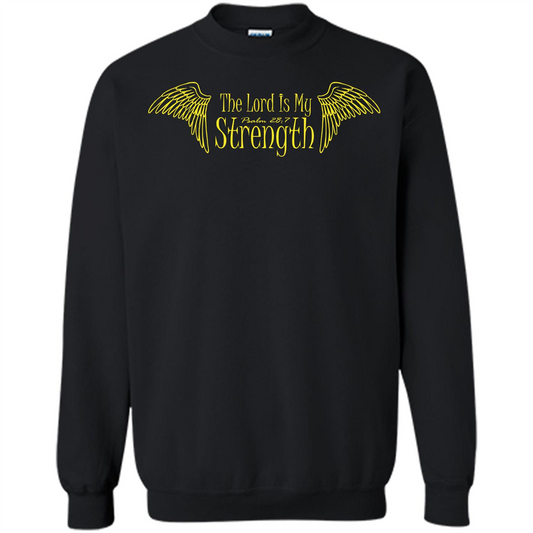 Christian T-shirt The Lord Is My Strength Black
