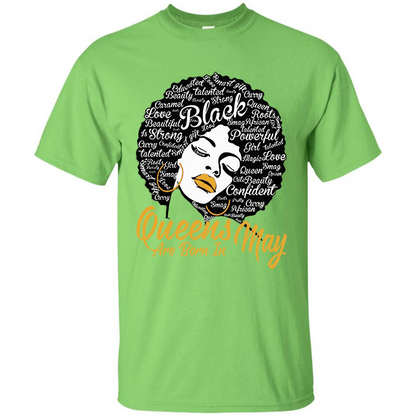 Queen Are Born In May T-shirt Lime
