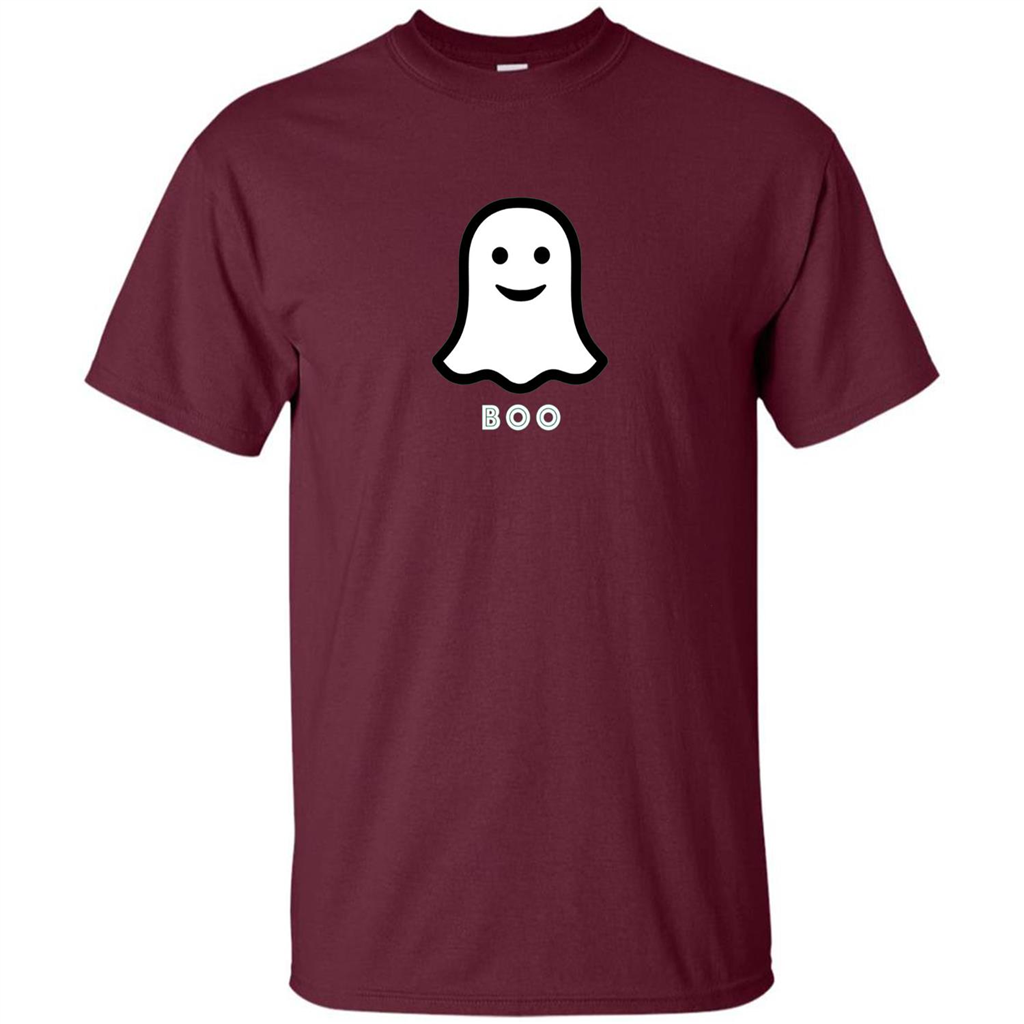 Boo Ghost T-shirt Maroon