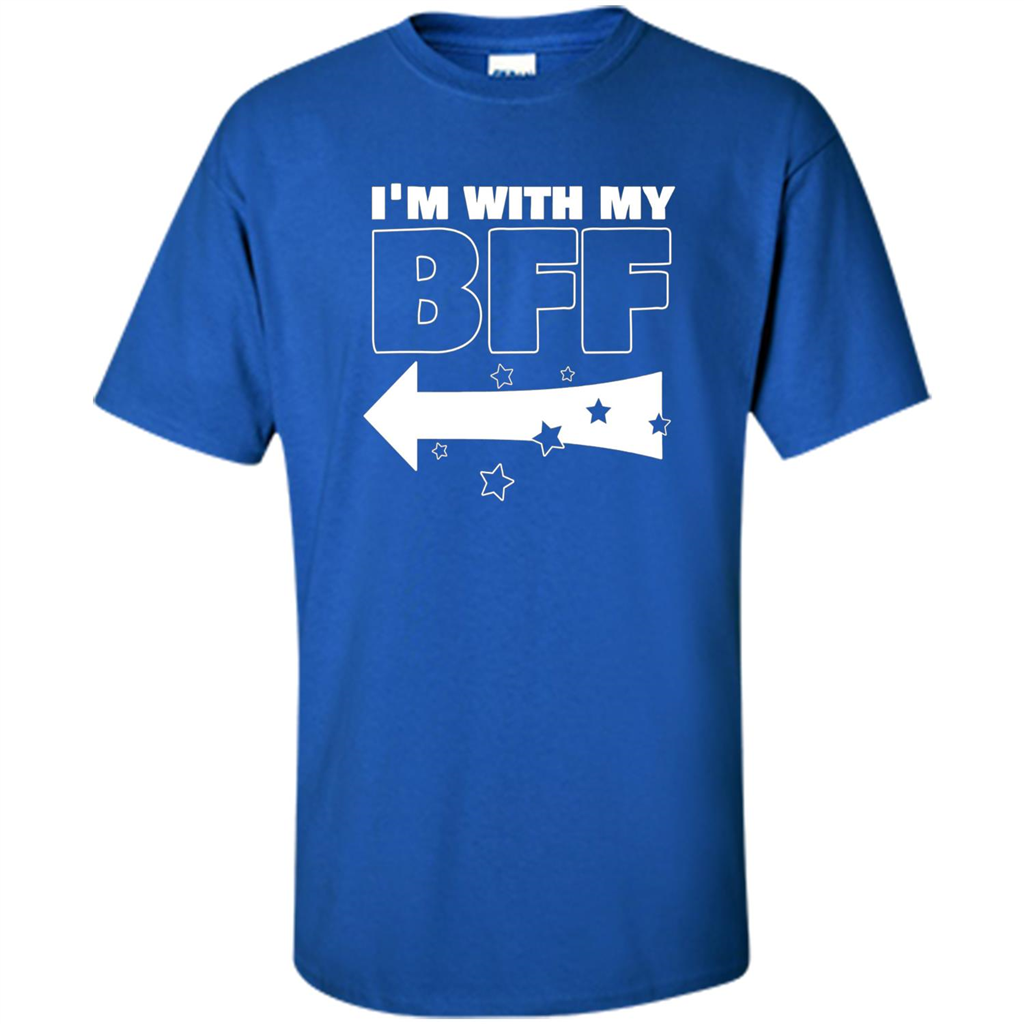 BFF Left T-shirt I'm With My BFF Royal