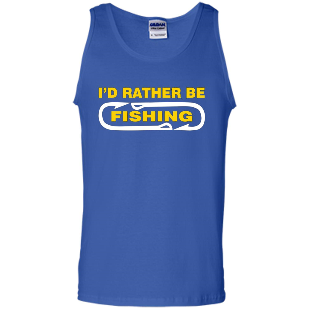 I'd Rather Be Love Fishing T-shirt Royal