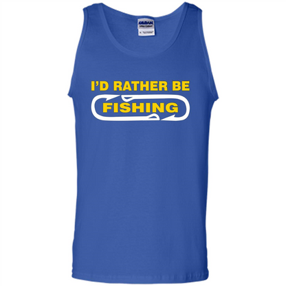 I'd Rather Be Love Fishing T-shirt Royal