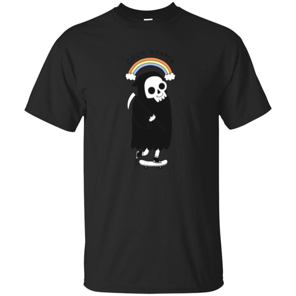 Grin Reaper Rainbow T-shirt Black