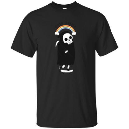 Grin Reaper Rainbow T-shirt Black