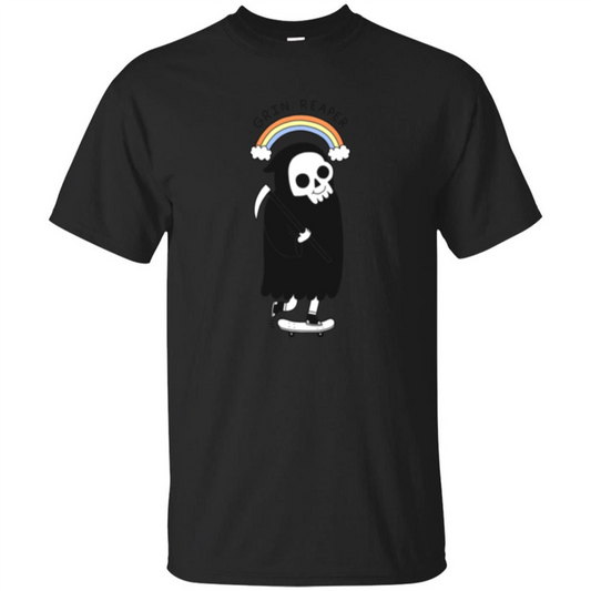 Grin Reaper Rainbow T-shirt Black