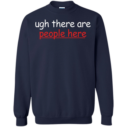 Ugh There Are People Here T-shirt Navy