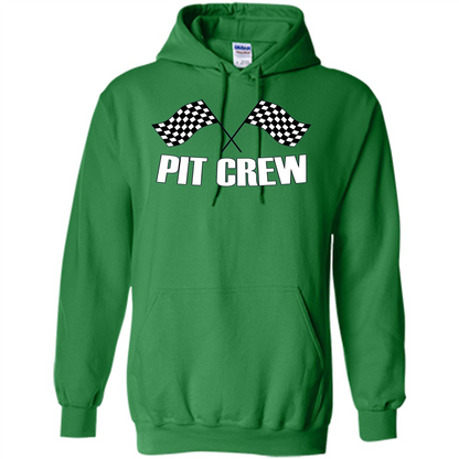Pit Crew T-shirt for Hosting Race Car Parties Parents Pit Irish Green